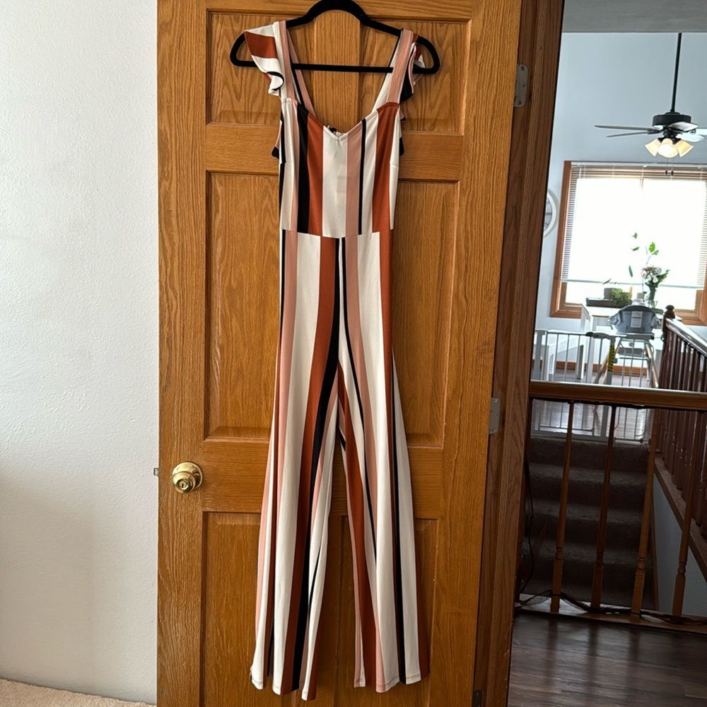Retro Backless Jumpsuit